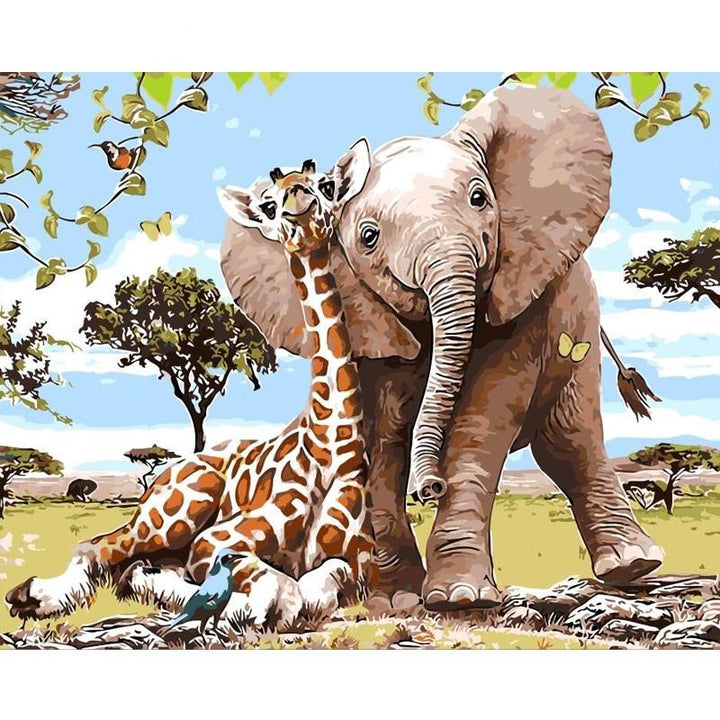 Paint By Numbers Giraffe