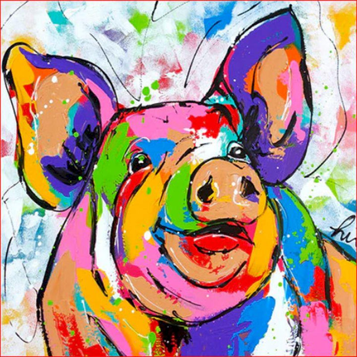 Paint By Numbers Pig
