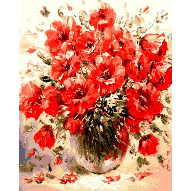 Paint By Numbers Poppies