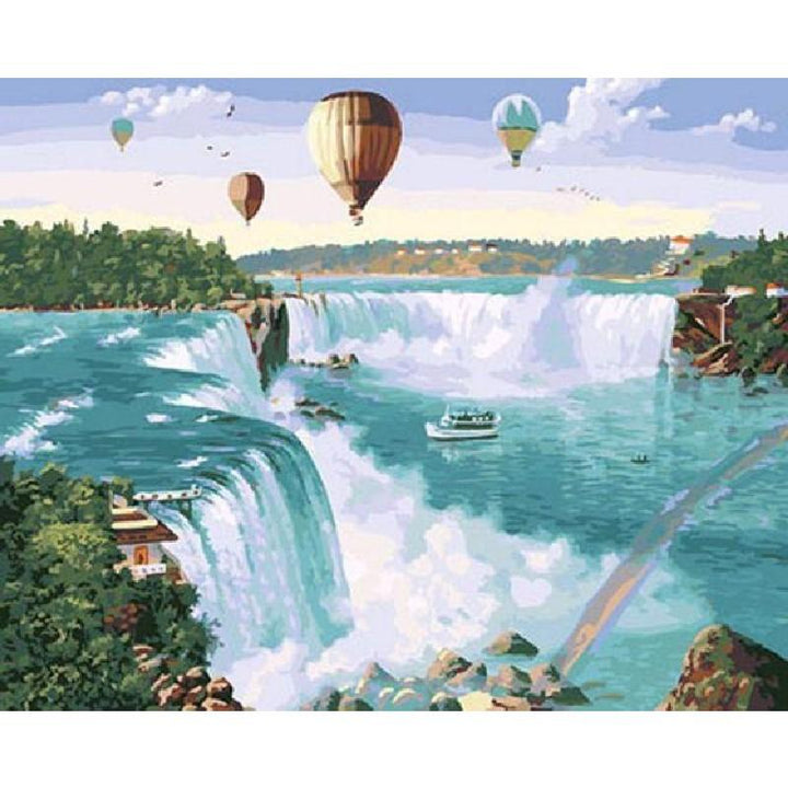 Paint By Numbers Waterfall
