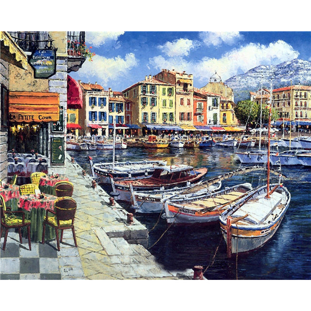 Marseille Old Port Paint By Numbers