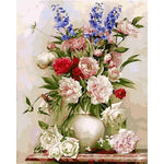 Fleural Composition In A Vase Paint By Numbers