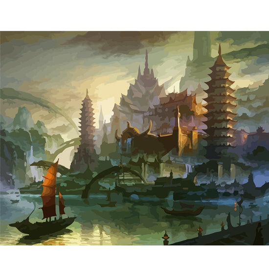 Asian Port Paint By Numbers