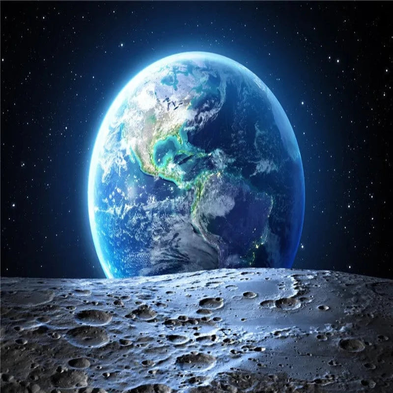 Space Earth Planet Paint by Numbers 