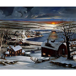 Winter Village Paint By Numbers Kit