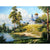 Church Sunrise Landscape Paint by Numbers 