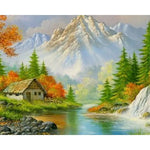 Farmhouse And Nature Scenery Paint by Numbers 