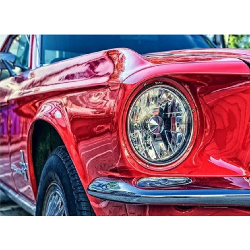 Red Car Headlight Paint By Numbers