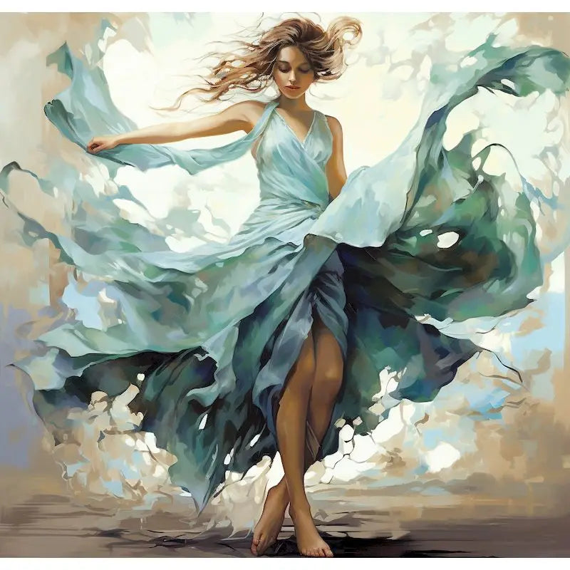 Woman In Power Pose Paint by Numbers