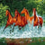 Wild Horses In The River Paint by Numbers