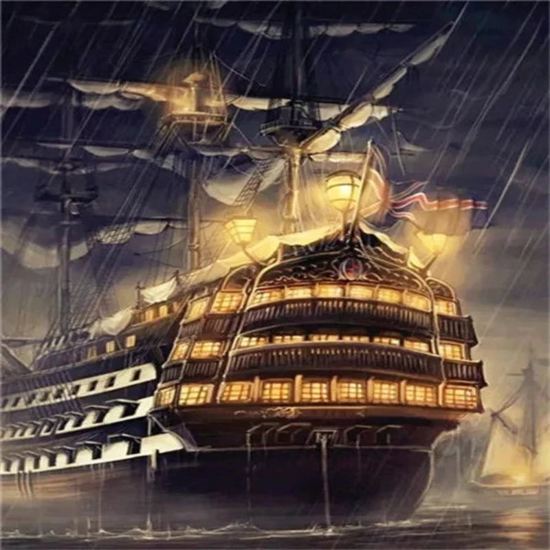 Pirates Of The Caribbean Ship Paint by Numbers 