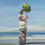 Seaside Stone Tree Paint by Numbers 