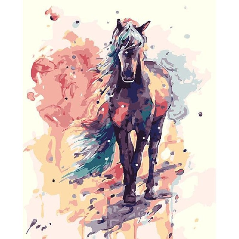 Paint By Numbers Abstract Horse
