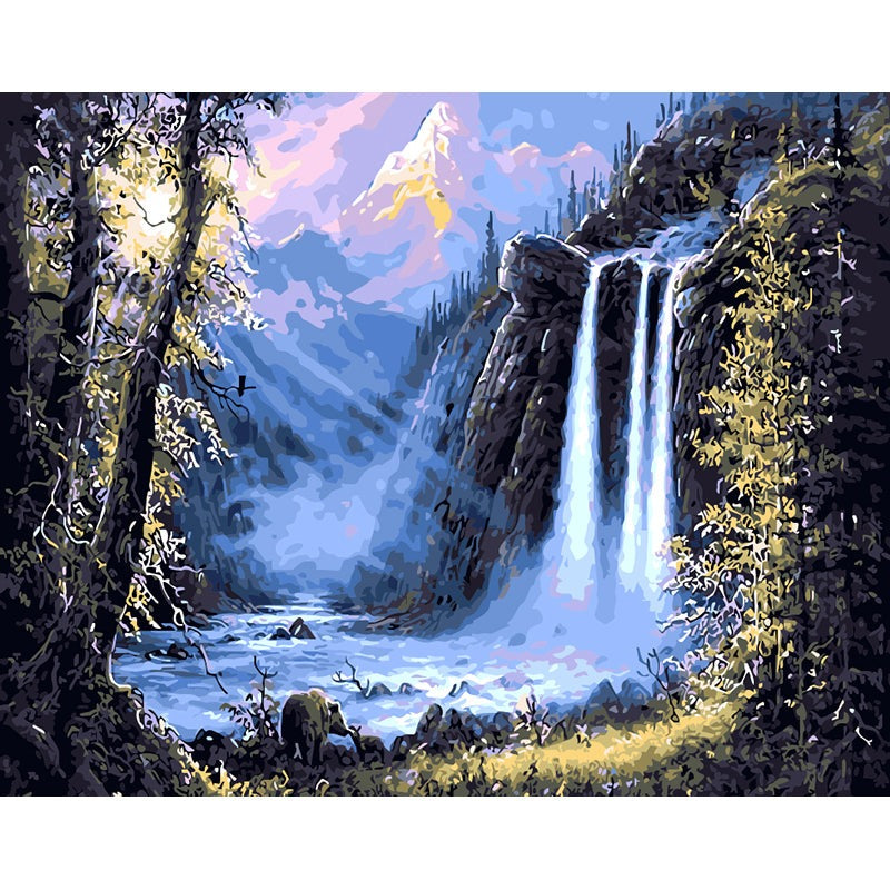 Paint By Numbers High Waterfall