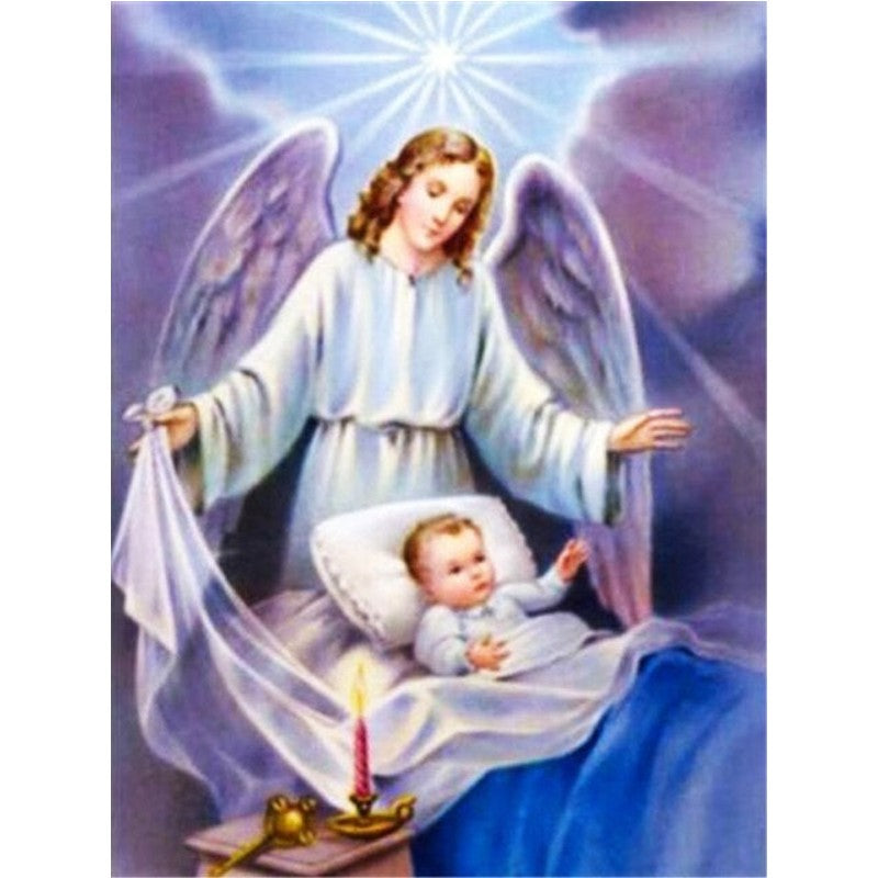 Paint By Numbers Guardian Angel Of Baby
