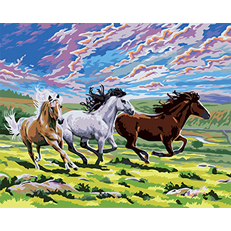 Paint By Numbers Horse In Paradise
