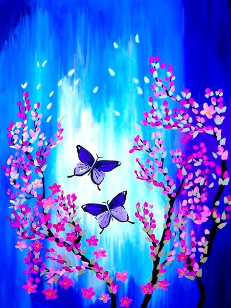 Butterfly And Cherry Blossom