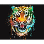 Paint By Numbers Tiger Head
