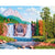Paint By Numbers Vintage Mountain Scene
