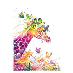 Paint By Numbers Giraffe And Butterfly