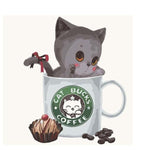 Paint By Numbers Cat In Mugs