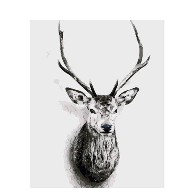 Vintage Paint By Numbers Deer