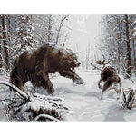 Fight of the titan - Paint By Numbers Bear