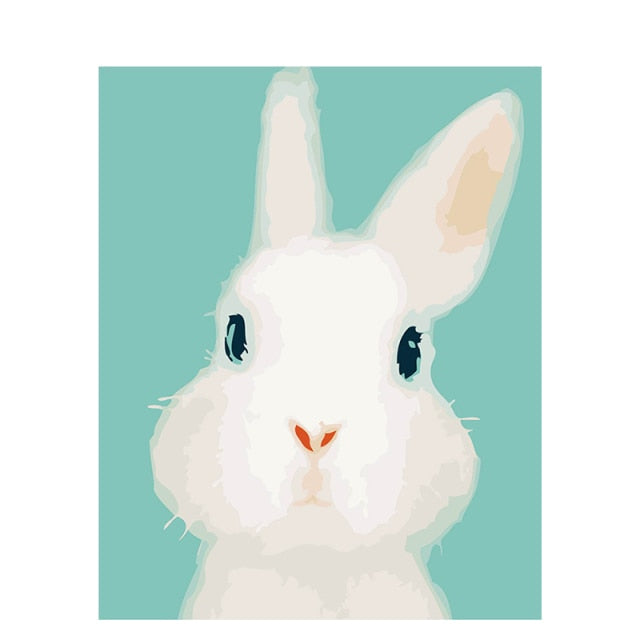 Paint By Numbers White Rabbit