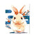 Paint By Number Angry Rabbit