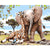 Giraffe And Elephant Paint By Numbers