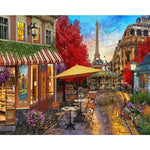 Paint By Numbers Paris Flower Shop