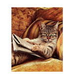 Paint By Numbers Cat With Glasses