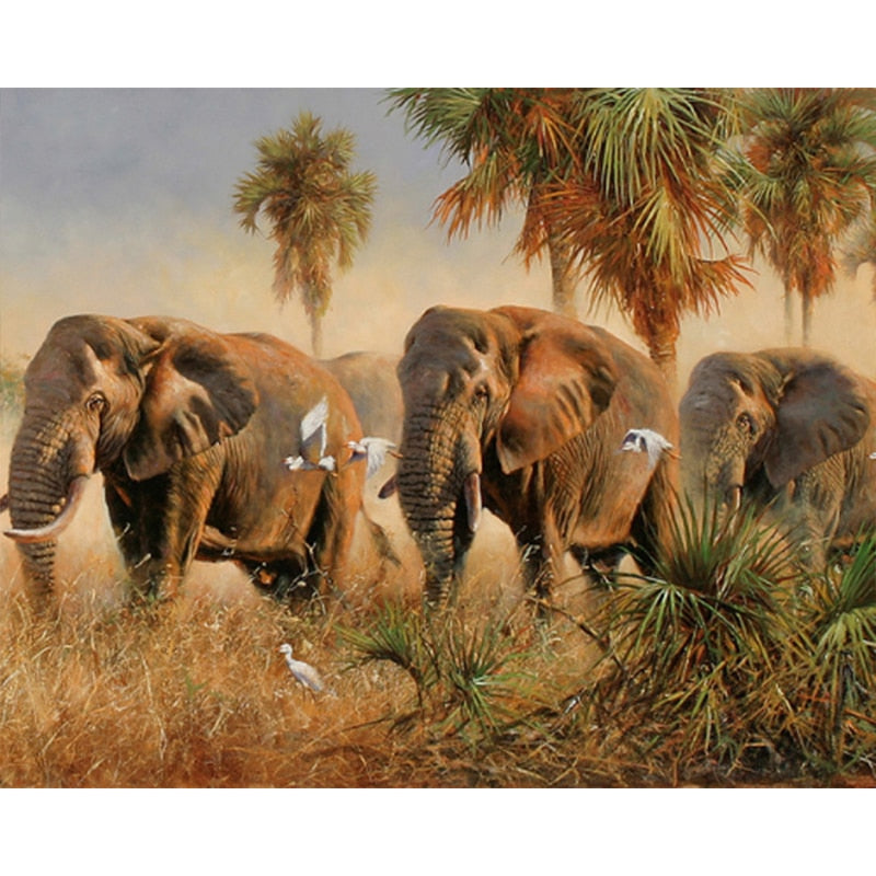 Paint By Numbers Elephant Pics
