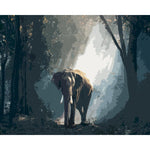 Paint By Number Elephant In Forest