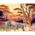 Giraffe in a savanna - Paint By Numbers Giraffe