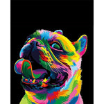 Pop Art Paint By Numbers Dog