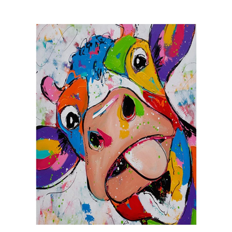 Paint By Numbers Funny Cow