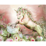 Paint By Numbers Flower Unicorn