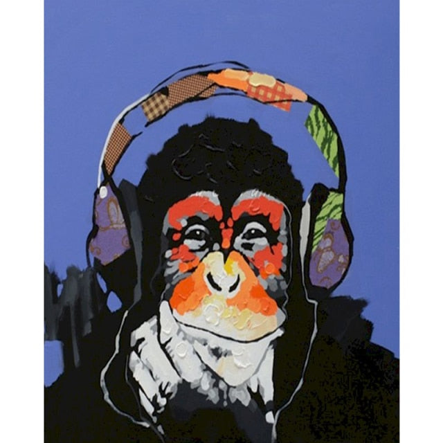 Funky Monkey Paint By Numbers