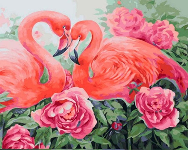 Pink Flamingo Couple