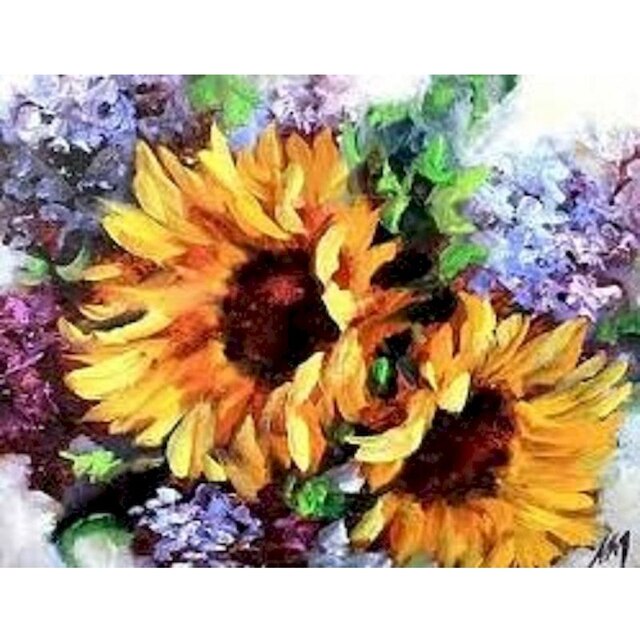 Two Abstract Sunflower