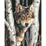 Wolf On The Prowl paint by numbers
