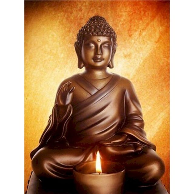 Paint By Numbers Buddha Candle
