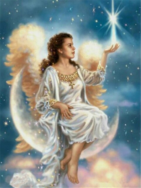 Angel On Moon