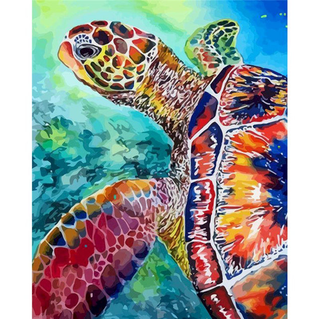 Paint By Numbers Sea Turtle