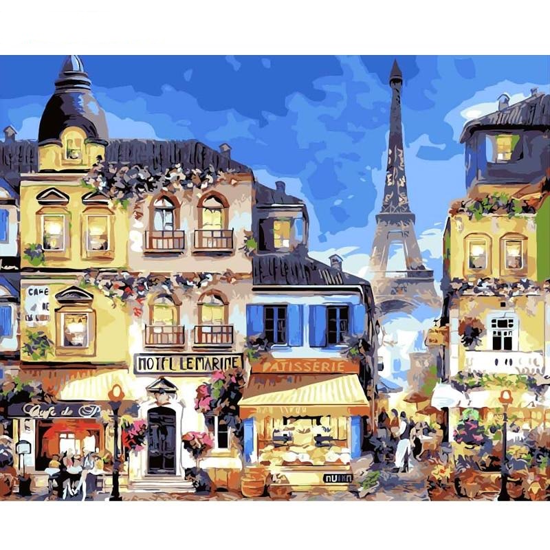 Paris Street Paint By Numbers