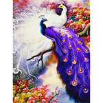 Paint By Numbers Purple Peacock